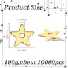 HOBBIESAY About 10000Pcs Gold Star Sequins Mini Hollow Star Sequins