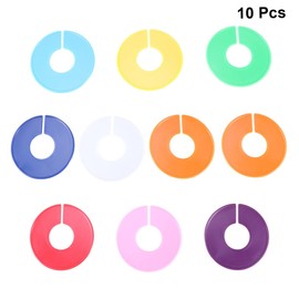 STOBAZA 10pcs Colored Tabs Hangers for Clothes Shelf Labels Clothing Clothing Rack Dividers Clothes Size Dividers Frame Coat Hanger Wardrobe Clothes Size Dividers Market Size Dispaly Ring