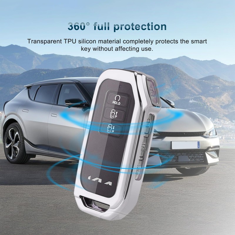 BIXUAN EV6 Car Key Case Cover Compatible with Kia EV6