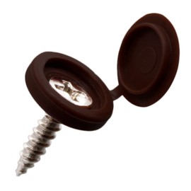 (TUISKU) Decorative Screws M6 Plastic Set of 40 Hinged Screws Caps Covers Cosmetic Screws M6 (Black)