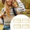 Vaveren 4 Pieces Strap Belt Buckle with Open Lock Webbing