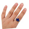 Healeved 2Pcs Heart Shape Temperature Changing Mood Rings Chic Emotion