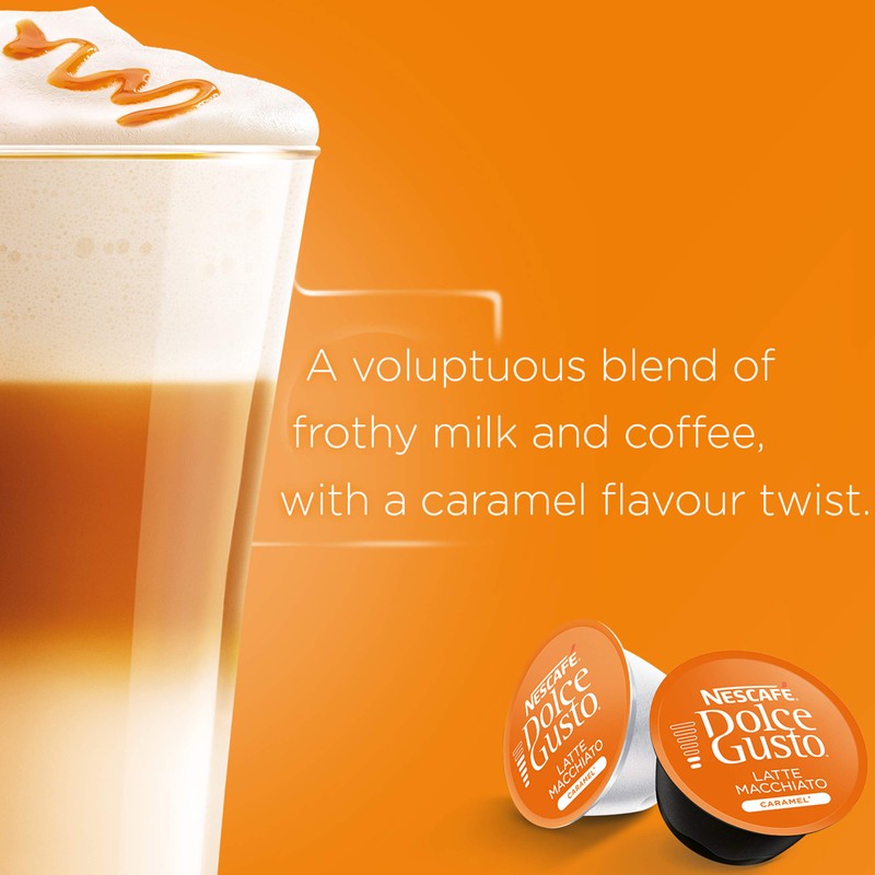 Nescafe Dolce Gusto Caramel Latte Macchiato Coffee - 48 Capsules,