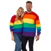 Beach Outfitters Unisex Rainbow Pride Crew Neck Sweatshirt, Rainbow, M