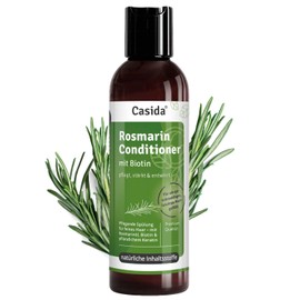 Casida Rosemary Conditioner with Biotin - Conditioner with Rosemary Oil for Hair Growth, Biotin and Keratin - Care, Shine, Better Combability, Anti-Frizz - No Parabens, Silicones, Mineral Oil - 200 ml