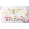 Dancing Queen Young & Sweet Only 17 Gold Glitter Banner
