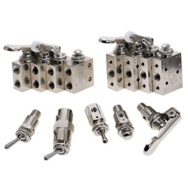 PDOLIGBDN 1pcs Air Pneumatic Mechanical Valve TAC2-31V 3P 3S 4V 4P Pneumatic Button Switch Valve(Tv-3s)