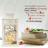 Memorial Lantern Sympathy Gift with Flickering LED Candle - Thoughtful