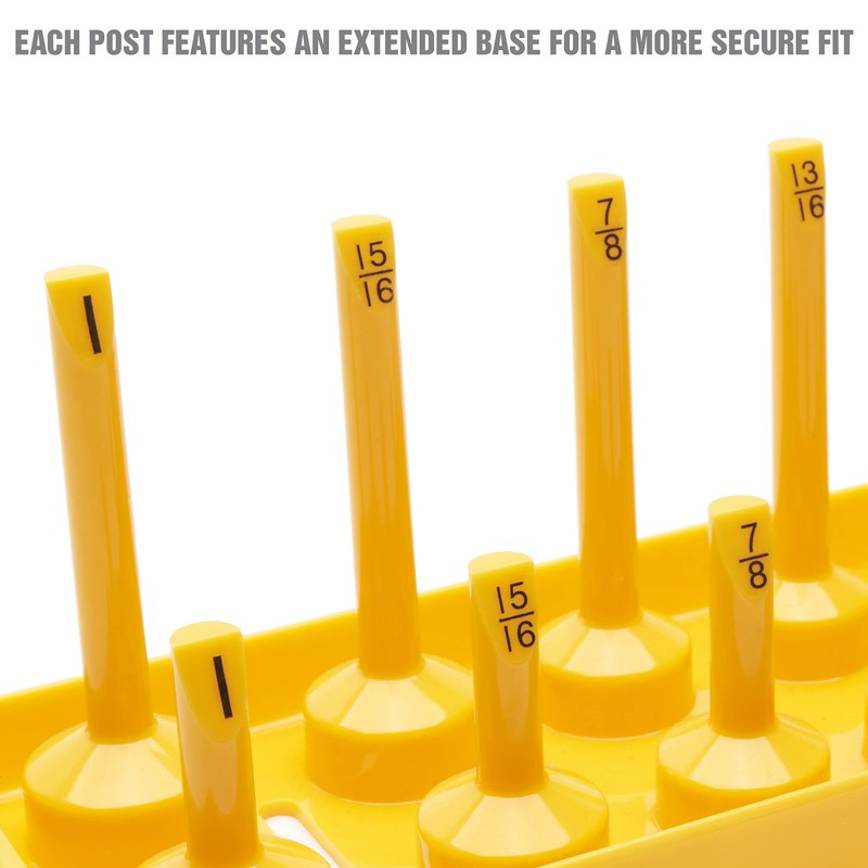 OEMTOOLS 22238 6 Piece SAE and Metric Socket Tray Set,