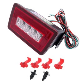 csslyzl 3-In-1 LED Rear Bumper Fog Light Tail Brake Lamp Backup Reverse Light Kit Compatible with Subaru Impreza WRX/STI/XV Crosstrek 2011-up (Red Lens)