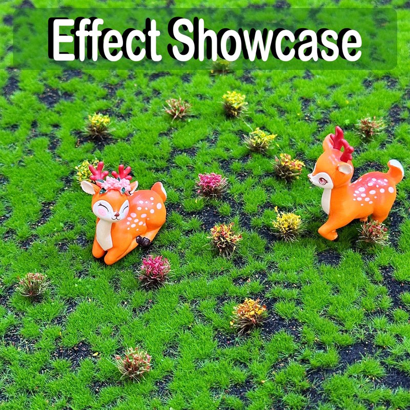 Attuslla Miniature Flower Clusters Static Grass Tufts Artificial Grass Terrain