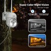 Hiseeu Pan/Tilt/Zoom Security Camera,WHD205,5MP Outdoor Wireless Surveillance Camera, Floodlights Full