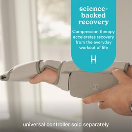 Homedics Modulair Compression Wrist Wrap Massager – Overlapped Compression Therapy with 4 Programs, Adjustable Intensity, Heat Settings, and Compatible with Universal Controller (Sold Separately)