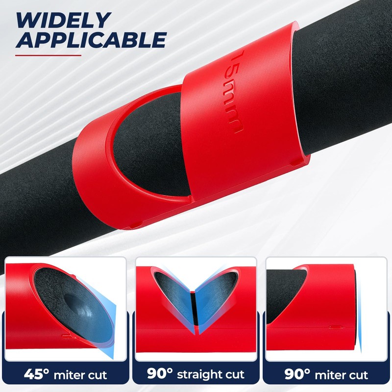 ColumPRO 3PCS Burr-Free Pipe Lagging Insulation Foam Cutting Tool with