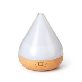 Teardrop 380ml Aroma Diffuser,Aromatherapy Fragrance Mist Evaporator,Essential Oil Ultrasonic Humidifier for Home Bedroom Office,with Color Changing LED,Timer Setting, Auto Shut-Off