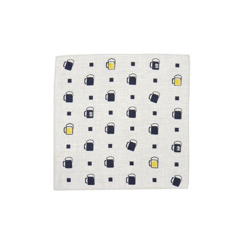 濱 Pattern Japanese taoru semiuxossyu Stein and Raw Navy