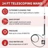 24 FT Telescoping Pressure Washer Wand - Turbo Nozzle Attachment