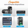 Pyle Sistema de micrófono inalámbrico de 2 canales, juego de