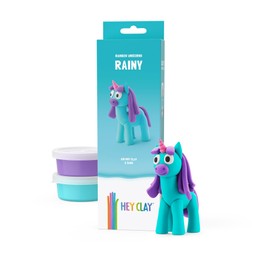Hey Clay Rainbow Unicorns Single Pack - Rainy