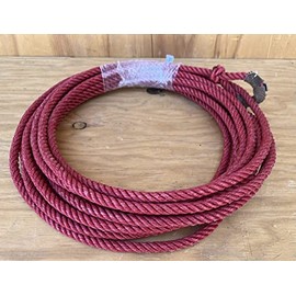 39 ft Poly Nylon Red Western Rope, Charro Saddle SOGA para Florear