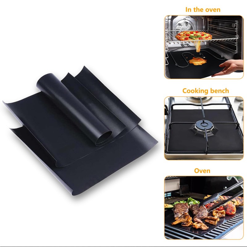 VIHARYEM Large Oven Liner (3 Pack), 50cm x 33cm, Oven