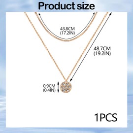 EVNFTUU Gold Layered Necklace,Layered Necklaces For Women,Dainty Thin Chain,Simple Necklace,Gold Necklaces With Diamonds For Women and Girls