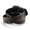 ARIAT Men's Ostrich Print Belt, Brown, 42
