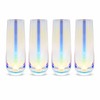 Sparkle and Bash Iridescent Stemless Champagne Flutes & Mimosa Glasses,