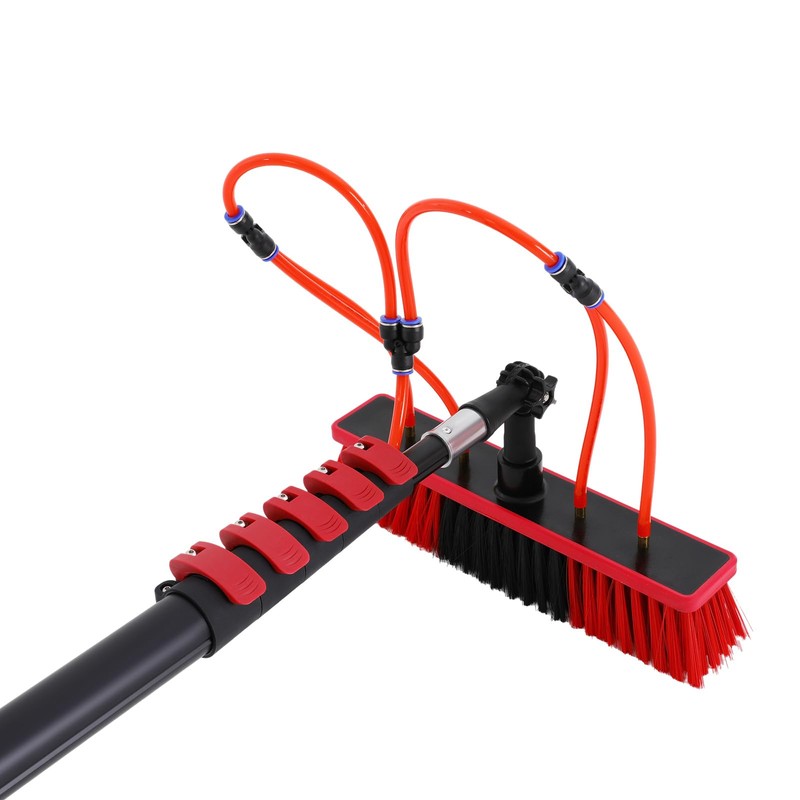 FTUREPAC 23.62FT Water Fed Pole Kit Solar Panel Cleaning Brush,