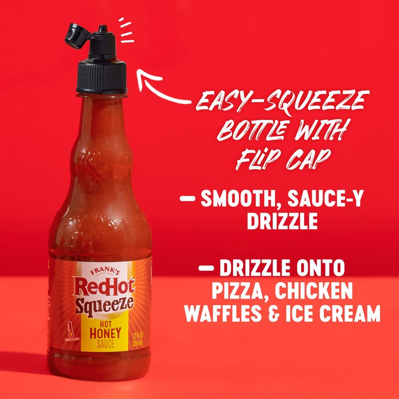 Frank's RedHot Squeeze Hot Honey Sauce, 12 fl oz
