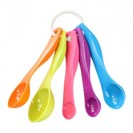 Measuring Spoons, Gram Measuring Spoons, Colourful Plastic Measuring Spoons with Different Capacities, Measuring Spoon, Colour Measuring Spoon, Measuring Spoon Set for Liquid and Powder Measuring