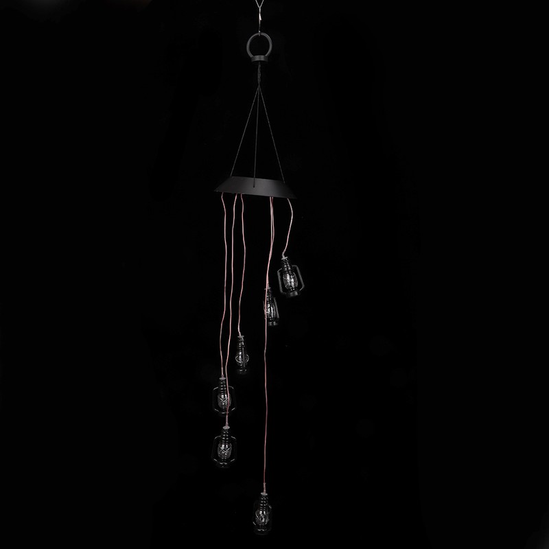 Solar LED Colorful Beautiful Wind Chime Light Lamp Christmas Garden