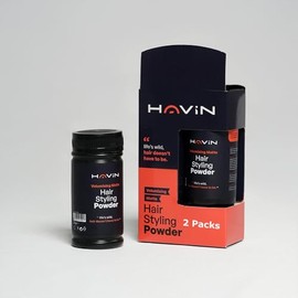 Havin Hair Styling Texture Powder. Effortless Volume & Texture for a Natural, Long-Lasting Style (Pack of 2)