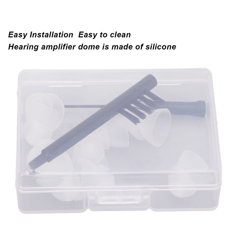 Silicone Hearing Amplifier Dome Earplug Set Professional Hearing Amplifier Cleaning