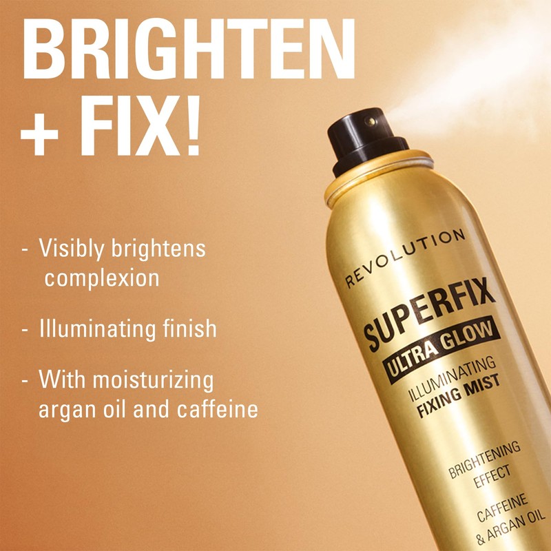 Revolution Beauty London, Superfix Glow Fixing Mist, Makeup Setting Spray