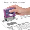 Identity Theft Prevention Confidential Security Stamp 2.25” x 0.75" Purple