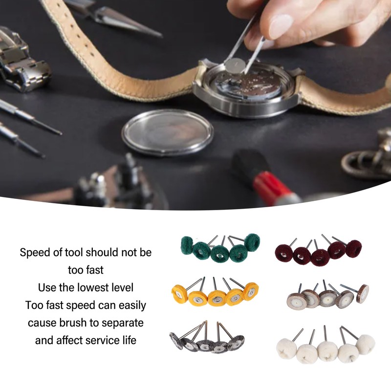 30Pcs Polishing Buffing Wheel Kit Metal Rust Removal with 0.4cm