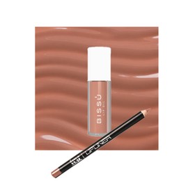 Kit Lapices Delineadores de Labios IVY mate, larga duracion y 7 Tonos de lip oil de Bissu adicionados con vitamina E y aceites con propiedades humectantes, antioxidantes y un aroma ¡que se antoja!