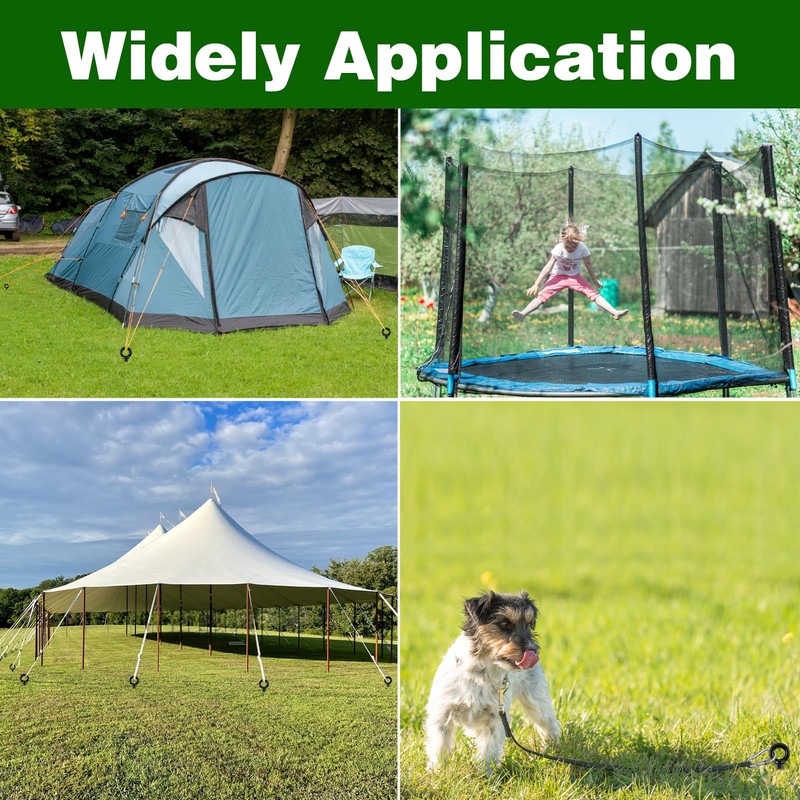 Fabulas Ground Anchors Heavy Duty, Swing Set Anchor Kit 18