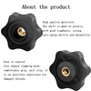 6 PCS M6 Nuts Star Knobs M6 Nut Hand Knob