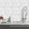 DICOFUN 10-Sheet Peel and Stick Backsplash Tile, Faux White Marble