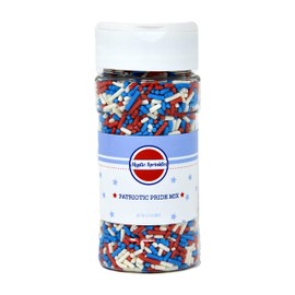 Mystic Sprinkles Patriotic Pride Jimmies Sprinkles 3.2 oz Bottle