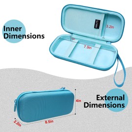 LTGEM Hard Travel Carrying Case for SCRIB3D P1 / Advanced 3D Printing Pen and Filament(Inside: 7.9" x 3.2" x 1"), Case Only