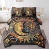 Feelyou Sun and Moon Comforter Set Queen Size 7 Pieces