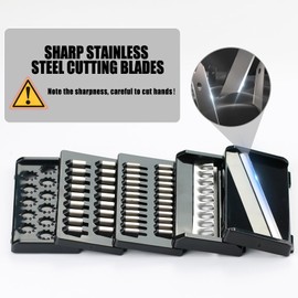 KITIDEA Vegetable Chopper, Onion Chopper, 10 in 1 Multifunctional mandoline slicer and dicer, Dicing Machine, Veggie Chopper With 8 Blades, Carrot Chopper for Salad Potato Carrot Garlic (White)