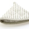 Sancarlos Topflappen, 2 Stück, beige und weiß, 100% Baumwolle, hitzebeständig.