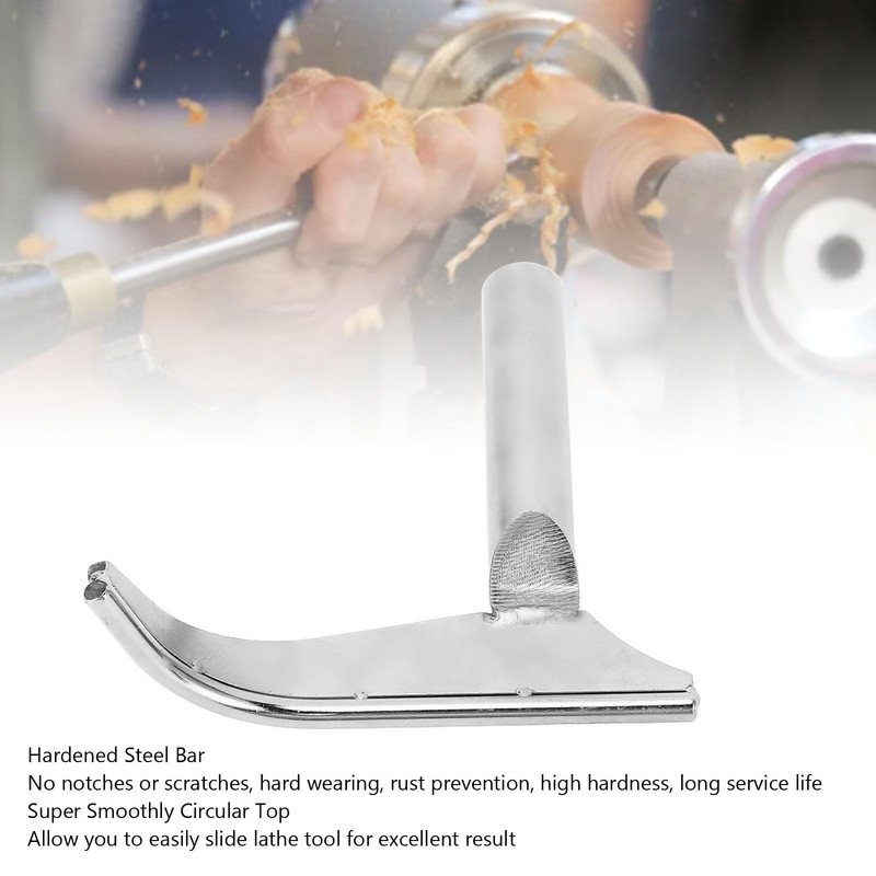 J Curved Lathe Tool Rest, 1 Inch 25mm Post Hardened