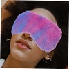 Baluue 4Pcs Colored Plush Sleeping Eye Masks Soft Eye Covers