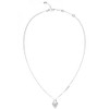 GUESS Necklace JUBN04210JWRHT-U Heart Steel Silver No Gemstone, Silver, No