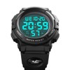 Timever Digital Wrist Watch, Waterproof, Men’s, w/Stopwatch, LED Watch, Running